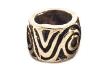 WINDALF Haar& Bartschmuck VERCANA 0,9 cm Wikingerperle Bronze - Windalf.de