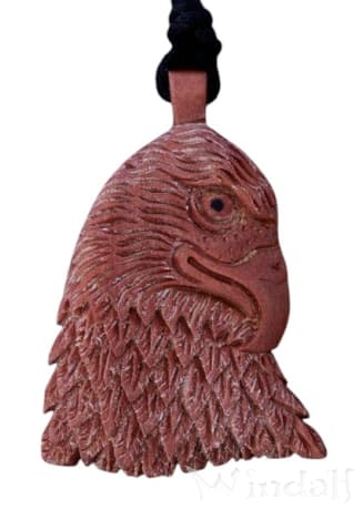 WINDALF Wikinger Schmuck Anhänger ARAZ 4.6 cm Adler Amulett Handarbeit Holz - Windalf.de
