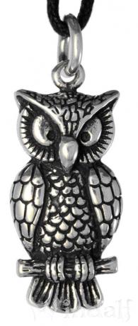 WINDALF Schmuck Anhänger NOCTUA 3.6 cm Eule der Nacht Silber WINDALF Schmuck Anhänger NOCTUA 3.6 cm Eule der Nacht Silber - Windalf.de