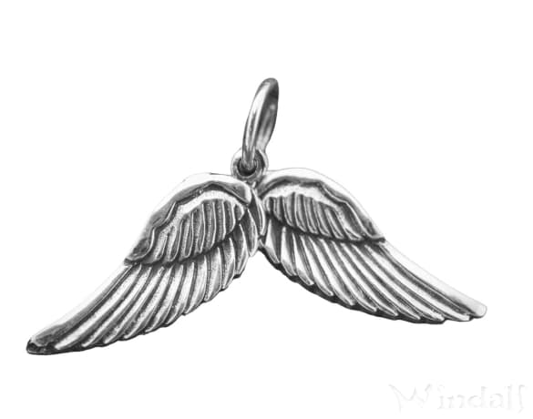 WINDALF Schmuck Anhänger ANGEL 2.7 cm Engelsflügel beweglich Silber WINDALF Schmuck Anhänger ANGEL 2.7 cm Engelsflügel beweglich Silber - Windalf.de