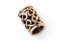 WINDALF Keltische Haarperle NIDI 12 mm Haar& Bart Schmuck Wunschperle Bronze - Windalf.de