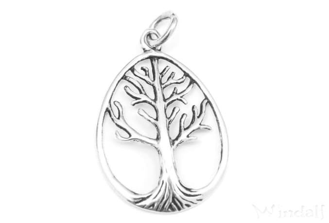 WINDALF Schmuck Anhänger  YGGDRASIL 4 cm Lebensbaum Silber WINDALF Schmuck Anhänger  YGGDRASIL 4 cm Lebensbaum Silber - Windalf.de
