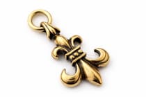 WINDALF Schmuck Anh&auml;nger FLEUR DE LIS 3.3 cm Ritter-Symbol Franz&ouml;sische Lilie Bronze - Windalf.de
