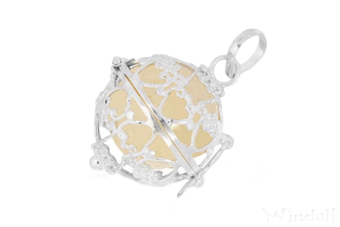 WINDALF Schmuck Anhänger SIMIA 2.3 cm Engelsrufer Klangkugel Silber WINDALF Schmuck Anhänger SIMIA 2.3 cm Engelsrufer Klangkugel Silber - Windalf.de
