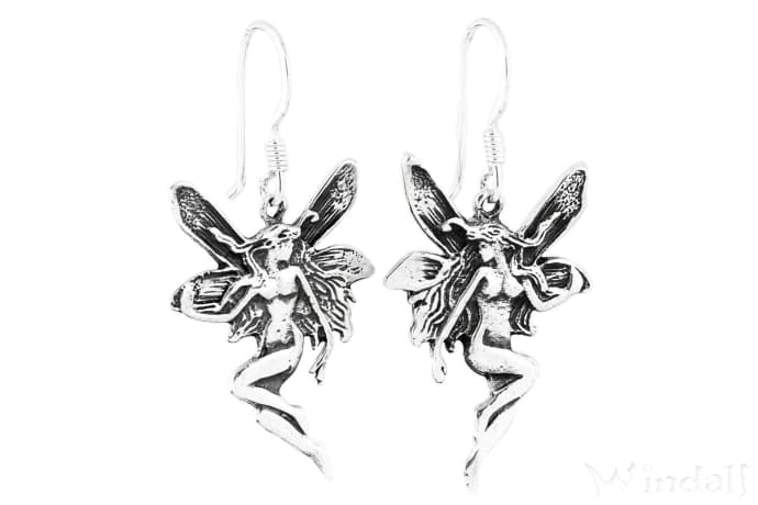WINDALF Bohemia Damen Ohrhänger RHIANA 3.8 cm Glücks Elfen Ohrschmuck Silber - Windalf.de