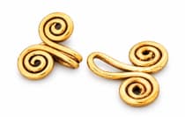 WINDALF Gewandschlie&szlig;e FINJA 3.4 cm Celtic Lebens-Spiralen Bronze - Windalf.de