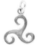 WINDALF Celtic Schmuck-Anhänger DANU 2.1 cm Keltische Triskele Amulett Silber - Windalf.de