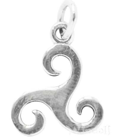 WINDALF Celtic Schmuck-Anhänger DANU 2.1 cm Keltische Triskele Amulett Silber - Windalf.de