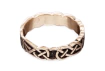 WINDALF Celtic Ring ARKA 4 mm Keltischer Knoten Bronze - Windalf.de