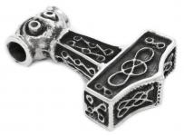 WINDALF Wikinger Schmuck Anhänger RAGHNA 2.8 cm Nordmänner Thorshammer Silber WINDALF Wikinger Schmuck Anhänger RAGHNA 2.8 cm Nordmänner Thorshammer Silber - Windalf.de