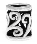 WINDALF Kleine Bohemian Silber Haarperle ROYA 6 mm Celtic Spiralen Ornamentik - Windalf.de