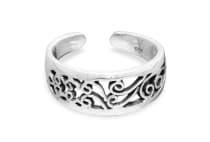 WINDALF Bohemien Damen Zehenring THALIA 7 mm Midi Ring Silber - Windalf.de