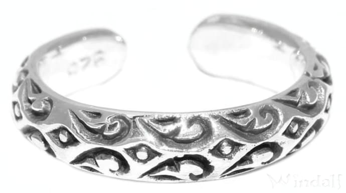 WINDALF Vikings Fußring SVALA 4 mm Bohemian Zehenring Silber - Windalf.de