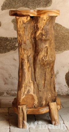 Baumstamm Schränkchen ~ INA ~ h: 103 cm - Minibar - Unikat aus Holz - ♥