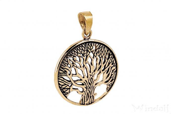 WINDALF Schmuck Anhänger DARA 3.6 cm Keltische Eiche Hochwertige Bronze - Windalf.de
