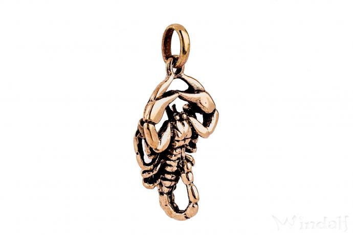 WINDALF Schmuck Anhänger IMPERATOR 2.6 cm Skorpion Bronze - Windalf.de