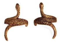 WINDALF Ohrklemmen & Haarschmuck TRIONA 26 mm Schlangen Bronze - Windalf.de