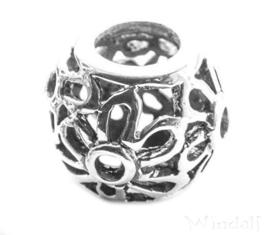 WINDALF Wikinger Haarschmuck DANA 10 mm Bartschmuck Haarschmuck Silber - Windalf.de