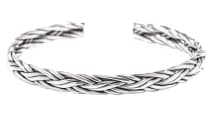 WINDALF Vikings Armreif SIGARD Ø 6.2 cm Vintage Armschmuck Zopfmuster Handarbeit Silber WINDALF Vikings Armreif SIGARD Ø 6.2 cm Vintage Armschmuck Zopfmuster Handarbeit Silber - Windalf.de
