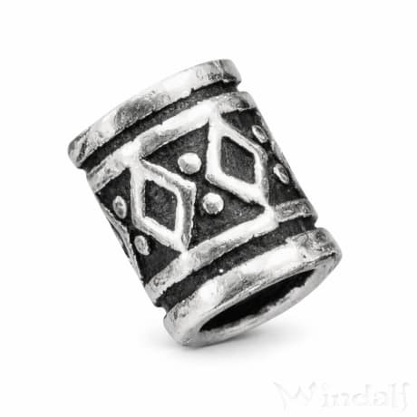 WINDALF Kelten Haarperle Bartperle THYRA 4 mm Wikinger-Bartschmuck Silber - Windalf.de