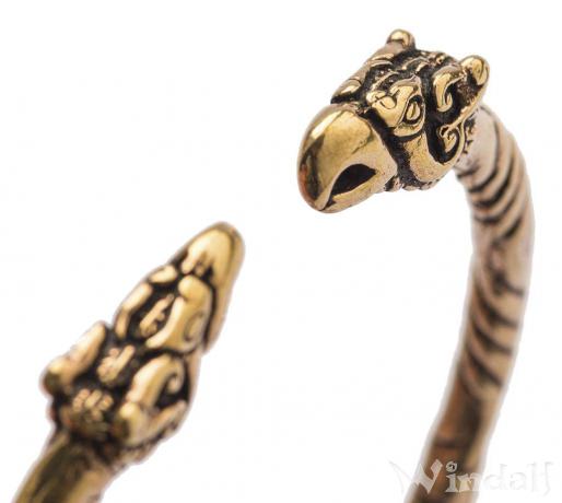 WINDALF Vikings Armreif HUGIN & MUNIN Ø 5.9 cm Odins Raben Wikinger-Schmuck Vintage Bronze WINDALF Vikings Armreif HUGIN & MUNIN Ø 5.9 cm Odins Raben Wikinger-Schmuck Vintage Bronze - Windalf.de