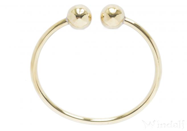 WINDALF Wikinger Armreif FINIAN Ø 6.2 cm Zwei Kugeln Armschmuck Bronze WINDALF Wikinger Armreif FINIAN Ø 6.2 cm Zwei Kugeln Armschmuck Bronze - Windalf.de