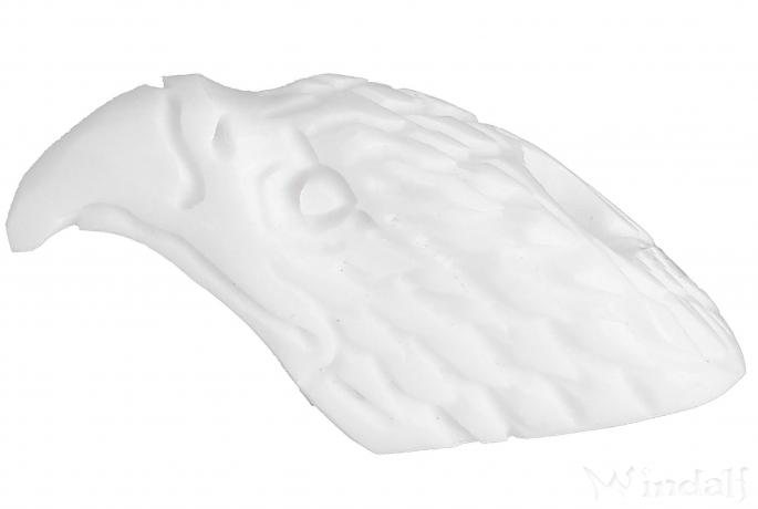 WINDALF Haar& Bartperle ARAS 23 mm Adler Schmuck Handarbeit aus Knochen - Windalf.de