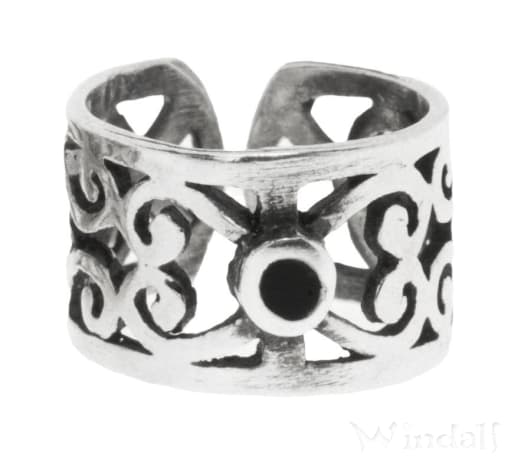 WINDALF Ohrklemme & Haarschmuck BRIGA Ø 10 mm Onyx Stein Silber WINDALF Ohrklemme & Haarschmuck BRIGA Ø 10 mm Onyx Stein Silber - Windalf.de