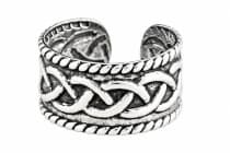 WINDALF Irische Celtic Ohrklemme ATAS 6 mm Keltische Knoten Vintage Silber - Windalf.de