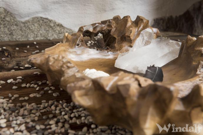 Große Deko Holzschale ~ CORNY ~ b: 47 cm - Obstschale - Korallen