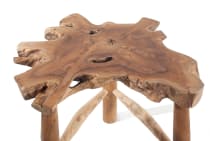 WINDALF Vintage Beistelltisch ELLEFOLK 47 cm Natur Design Abstelltisch Unikat Handarbeit aus Wurzelholz - Windalf.de
