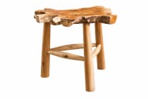 WINDALF Vintage Beistelltisch ELLEFOLK 47 cm Natur Design Abstelltisch Unikat Handarbeit aus Wurzelholz - Windalf.de
