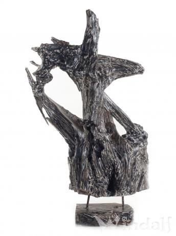 WINDALF Geschwärzte Holzskulptur MANY Unikat aus Wurzelholz - Windalf.de