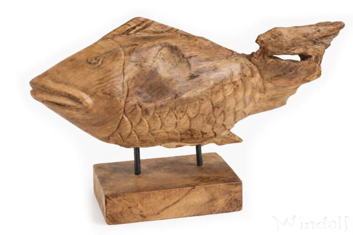 WINDALF Holz Deko Figur DORI 53 cm Holzfigur aus Wurzelholz - Windalf.de