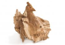 WINDALF Glücks Deko Figur PETRA 47 cm  Urige Henne Handgearbeitetes Unikat - Windalf.de