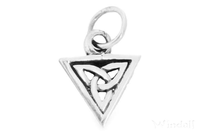WINDALF Kleiner Schmuck Anhänger TRINY 1.4 cm Celtic Dreiheit Silber - Windalf.de