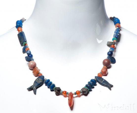 WINDALF Antike Perlenkette ISRA 56 cm Farbenfrohes Unikat - Windalf.de