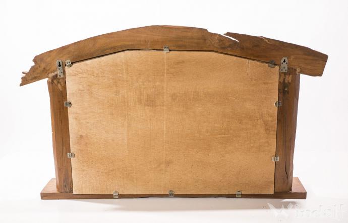 Rustikaler Landhaus Bad Spiegel ~ SONNDALLA ~ 114 cm - Wandspiegel mit