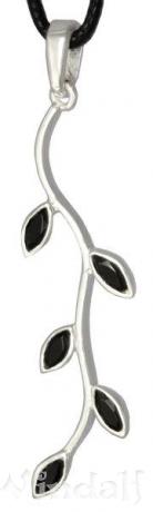 WINDALF Schmuck Anhänger FAIRY DREAM 5 cm Schwarzer Zirkonia Silber - Windalf.de