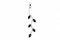 WINDALF Schmuck Anh&auml;nger FAIRY DREAM 5 cm Schwarzer Zirkonia Silber - Windalf.de