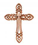 WINDALF Keltisches Kreuz KELTOI 35 cm Celtic Art Wandornament Handarbeit Holz - Windalf.de
