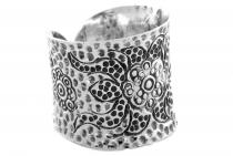 WINDALF Breiter Damen Ring LUNA 21 mm Florale Ornamentik Silber - Windalf.de