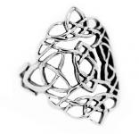 WINDALF Keltischer Ring RISE 24 mm Keltische Knoten Fairy Glücksring Vintage Silber WINDALF Keltischer Ring RISE 24 mm Keltische Knoten Fairy Glücksring Vintage Silber - Windalf.de