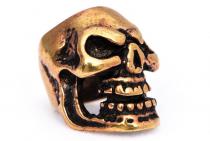 WINDALF Haar& Bartschmuck SKULL 11 mm Totenkopf Bartperle Bronze - Windalf.de