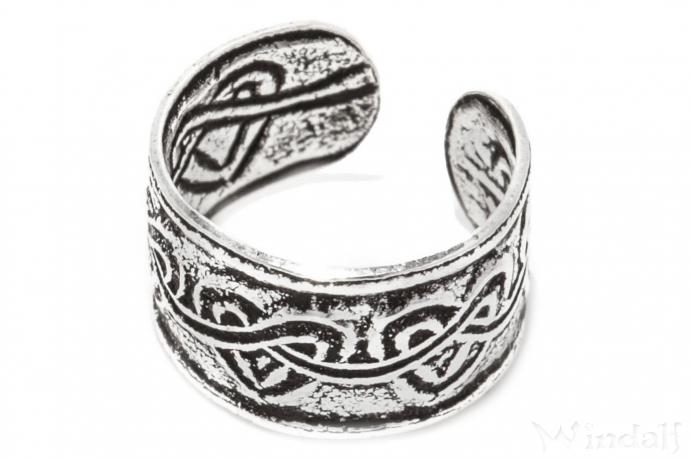 WINDALF Celtic Damen Ohrklemme ZORI 5 mm Haarschmuck Keltische Herzen Silber - Windalf.de