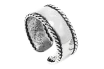 WINDALF Wikinger Ohrklemme WIKY 4 mm Flechtrand Silber - Windalf.de