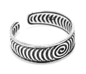 WINDALF Celtic Zehenring CARIZA 5 mm Lebens Spiralen Midi-Ring Silber WINDALF Celtic Zehenring CARIZA 5 mm Lebens Spiralen Midi-Ring Silber - Windalf.de