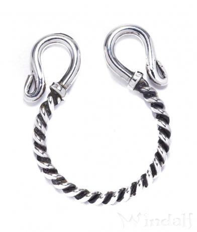 WINDALF Schlaufe für große Schmuckanhänger HELPY 2.4 cm Für kräftige Schmuck-Ketten Silber WINDALF Schlaufe für große Schmuckanhänger HELPY 2.4 cm Für kräftige Schmuck-Ketten Silber - Windalf.de