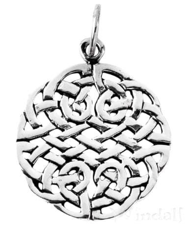 WINDALF Schmuck-Anhänger FALCON 2.8 cm Schmuck Amulett mit keltischen Knoten Silber - Windalf.de