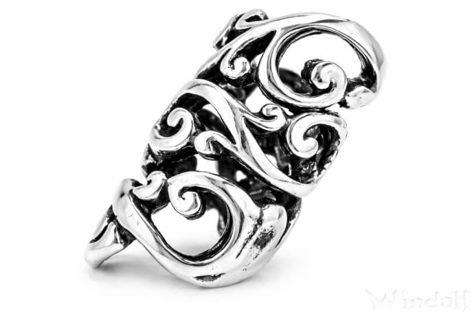 WINDALF Bohemia Haar& Bartschmuck CLARAS 20 mm Lebens-Spiralen Mittelalter-Silber-Perle - Windalf.de